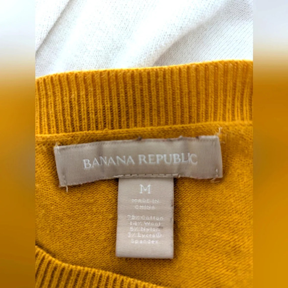 Mustard Stripe Pullover Sweater | Banana Republic - Picture 4 of 4